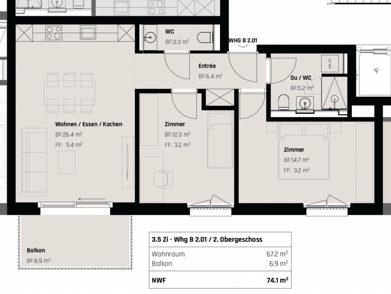 Premium Living: Exclusive 3.5-Room Apartment in Urban Ambiance (9)