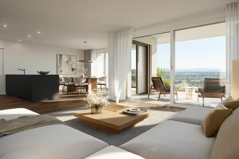 Construction start announced. 3.5-room garden apartment with unobstructed Alpstein view (2)