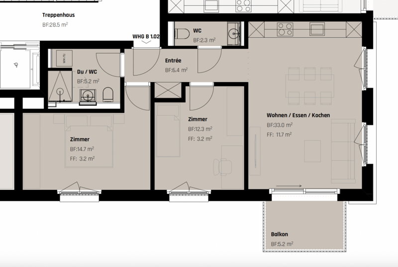 First-time occupancy: Living comfort for couples, singles & small families (10)