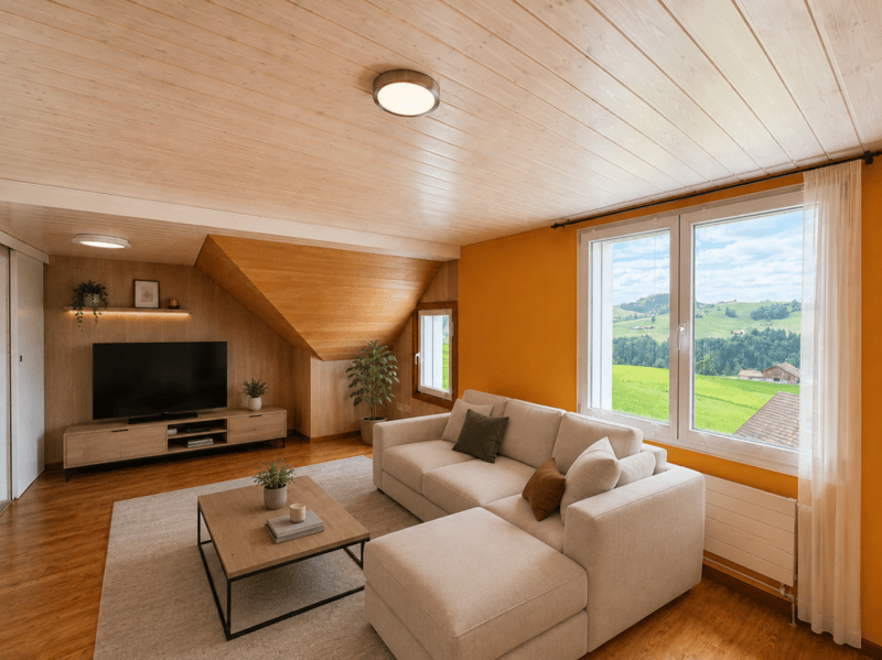 Appartement mansardé de 3,5 pièces modernisé avec balcon et vue panoramique (3)