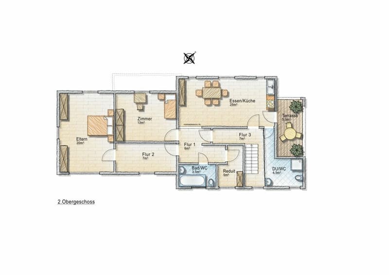 Appartement mansardé de 3,5 pièces modernisé avec balcon et vue panoramique (13)