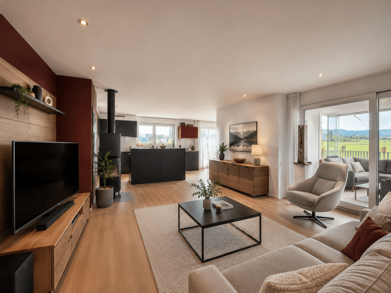 Appartement attique 5.5 pièces avec terrasse de 150 m² tout autour, vue panoramique et accès direct à la terrasse depuis chaque pièce (15)