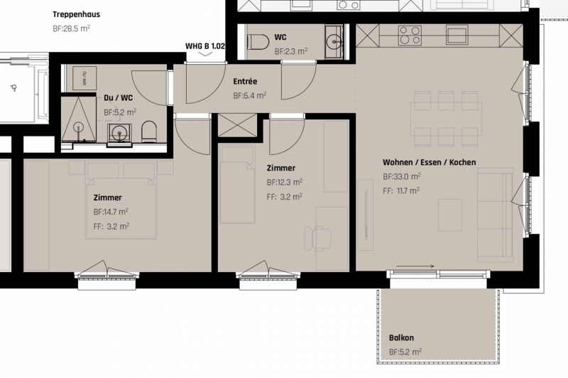 First-time occupancy: Luxurious 3.5-room new apartment in prime location (10)