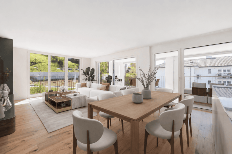 WO DIE SONNE ZU HAUSE IST: STILVOLLE 4.5-ZIMMER-WOHNUNG AN RUHIGER LAGE (1)