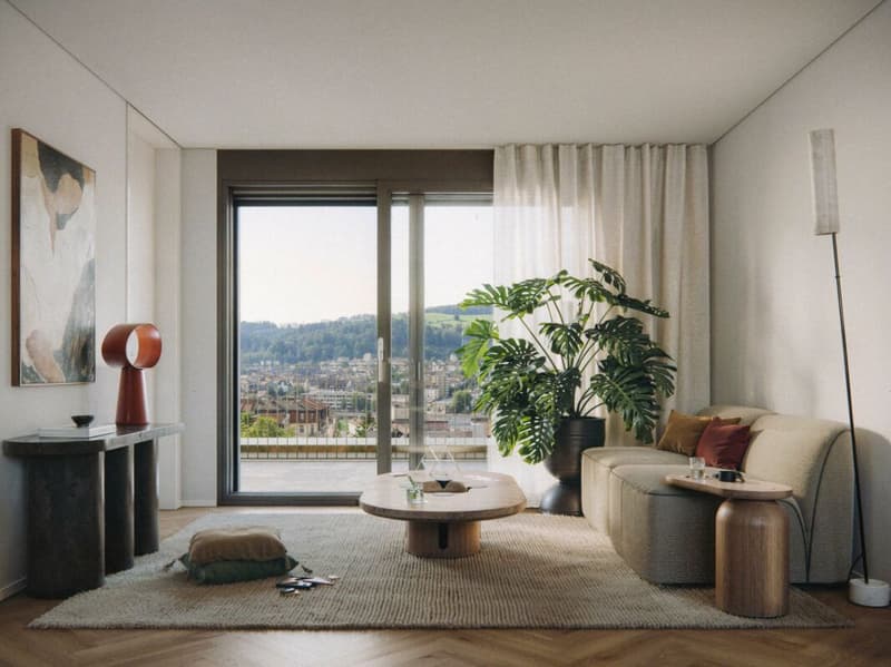Ruhig und zentral wohnen - luxuriöse 3.5-Zimmer-Wohnung in St. Gallen (2)