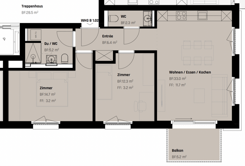 Stadtleben trifft Wohnqualität - Luxuriöse Neubauwohnung in St. Gallen (6)