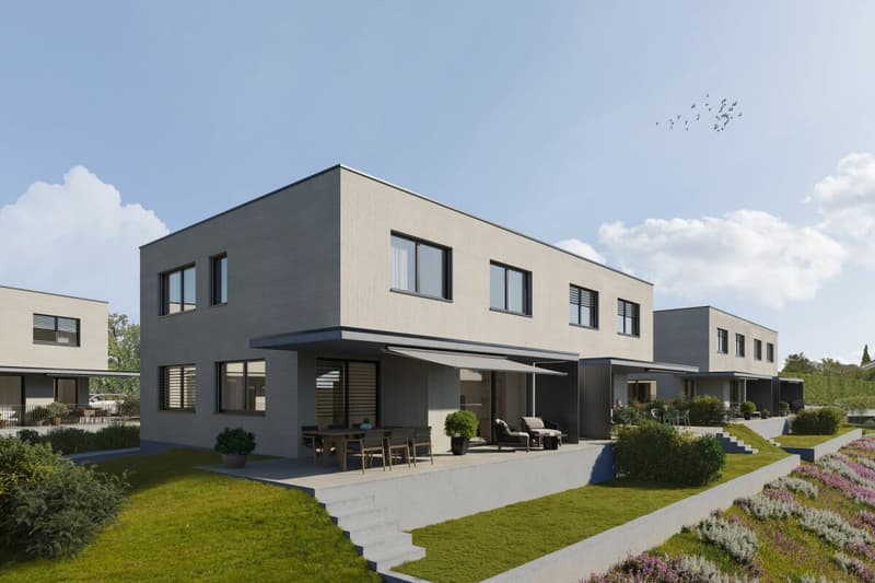 Familienwohnen mit Aussicht - grosszügiges 5.5-Zi. Doppel-Einfamilienhaus (3)