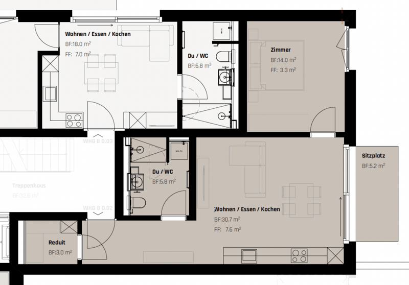 Luxuriöse 2.5-Zimmer Neubauwohnung an zentraler Lage (5)