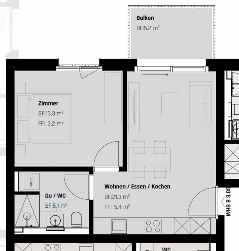 NEUBAU: Luxuriöse 2.5-Zimmer Wohnung für Menschen mit Ansprüchen (8)