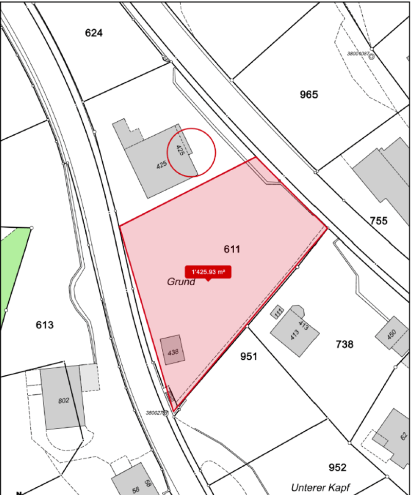 Seltene Gelegenheit für Bauherren und Investoren - rund 1'426 m² Bauland mit vielseitigem Entwicklungspotenzial (3)