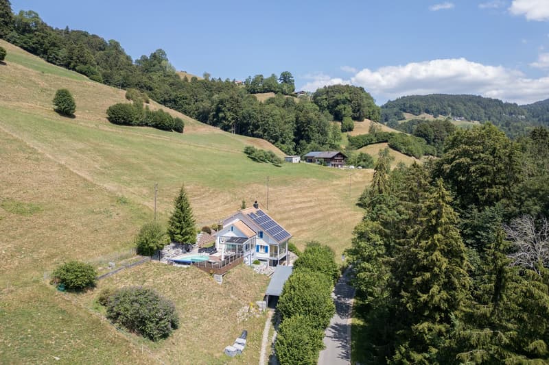 Freistehendes Einfamilienhaus mit Pool und viel Umschwung (4)
