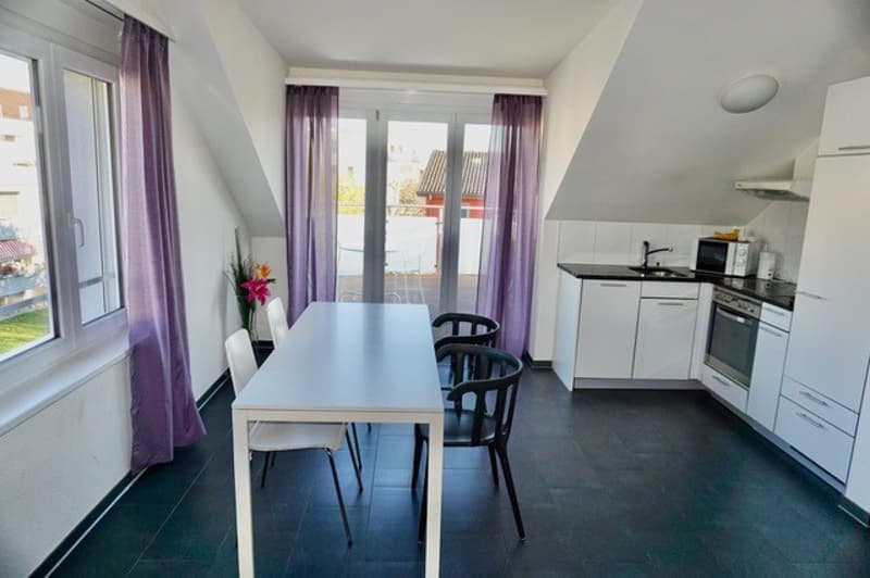 FOR IMMEDIATE RENTAL BEAUTIFUL FURNISHED 2.5-ROOM ATTIC APARTMENT !!!!!!!! (2)