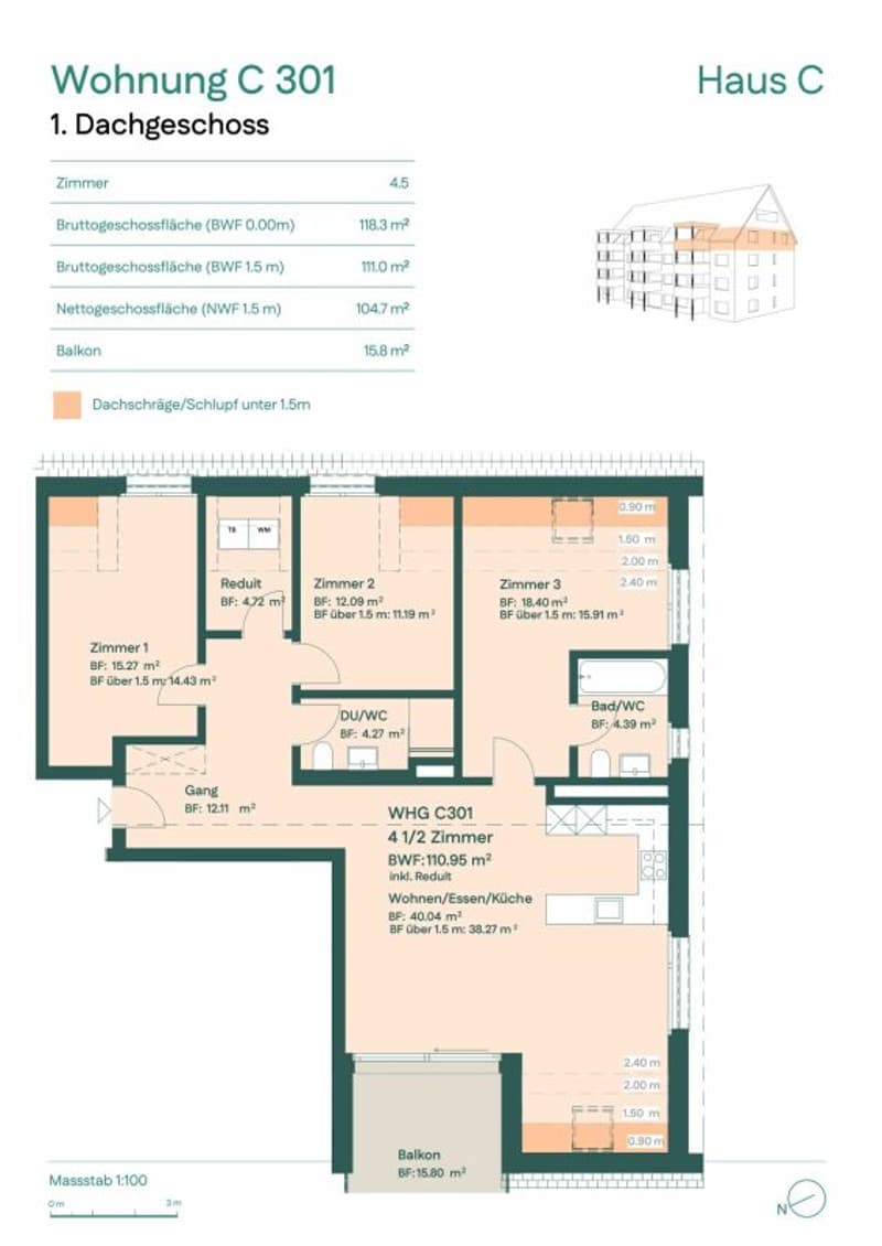 Peaceful and charming living atmosphere in 4.5-room attic apartment (7)