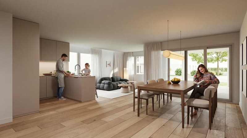 Attraktive 4.5-Zimmer Etagenwohnung mit sonnigem Balkon (1)