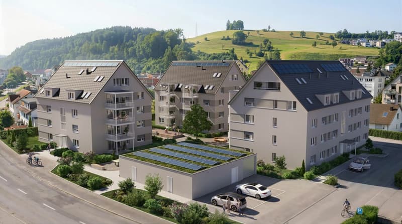 Attraktive 4.5-Zimmer Etagenwohnung mit sonnigem Balkon (2)
