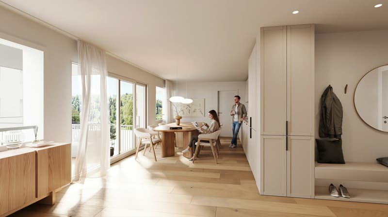 Attraktive 4.5-Zimmer Etagenwohnung mit sonnigem Balkon (3)