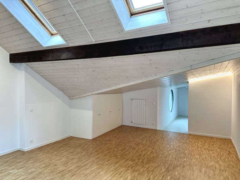 Appartement traversant de 2.5 pièces en attique d’un bâtiment mitoyen du centre-ville de Lausanne (2)