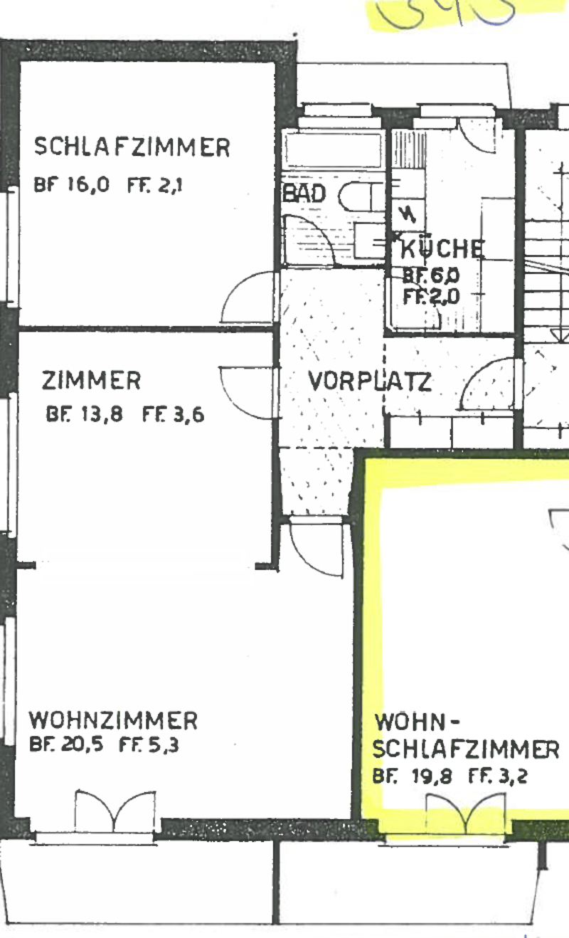 Frisch sanierte 3-Zimmerwohnung mit zwei Balkonen in Witikon (14)