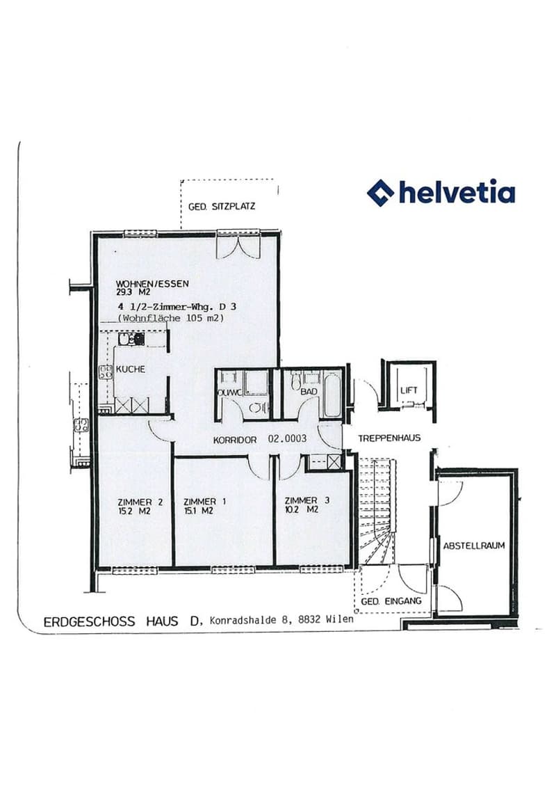 typenähnlicher Grundrissplan