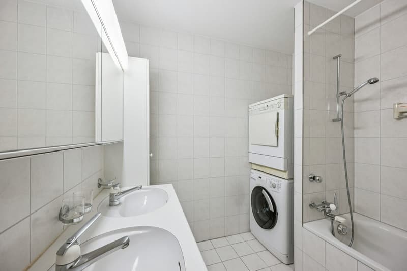 Badezimmer mit Badewanne / WC / Waschturm 4. GO