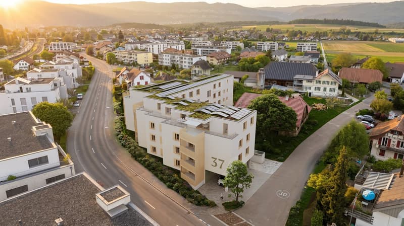 Moderne 3.5-Zimmer-Neubauwohnung mit Balkon in Studen (1)