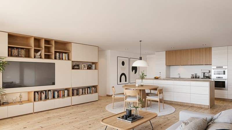 Moderne 3.5-Zimmer-Neubauwohnung mit Balkon in Studen (4)