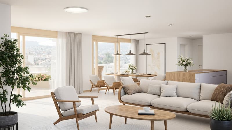 4.5-Zimmer-Attikawohnung mit weitläufigen Terrassen (6)