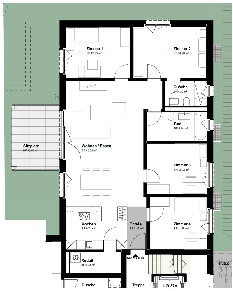 Grosszügige 5.5-Zimmer-Neubauwohnung mit Balkon oder Garten (3)