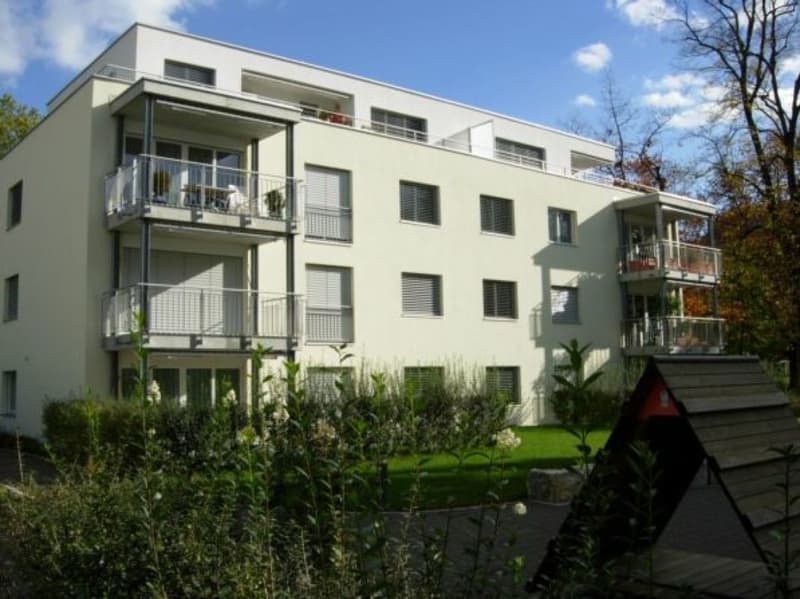 Rückansicht der Liegenschaft Burggartenstrasse 34, Pratteln