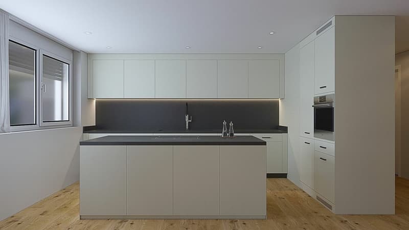 Appartement de jardin moderne 5.5 pièces avec terrasse et jardin privé - Nouveau MFH Klösterli, Brig (4)