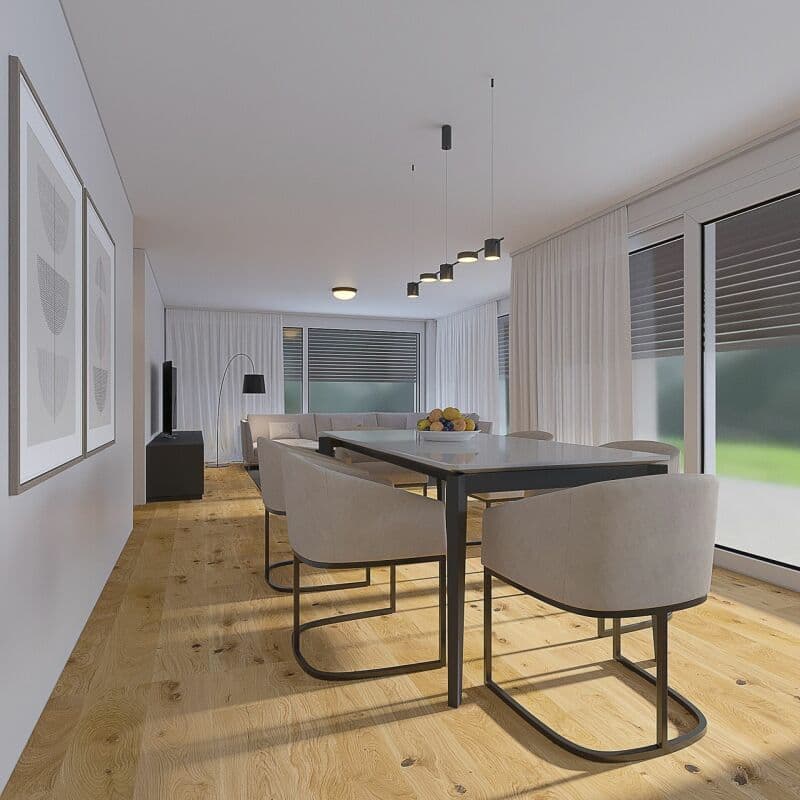 Appartement de jardin moderne 5.5 pièces avec terrasse et jardin privé - Nouveau MFH Klösterli, Brig (3)