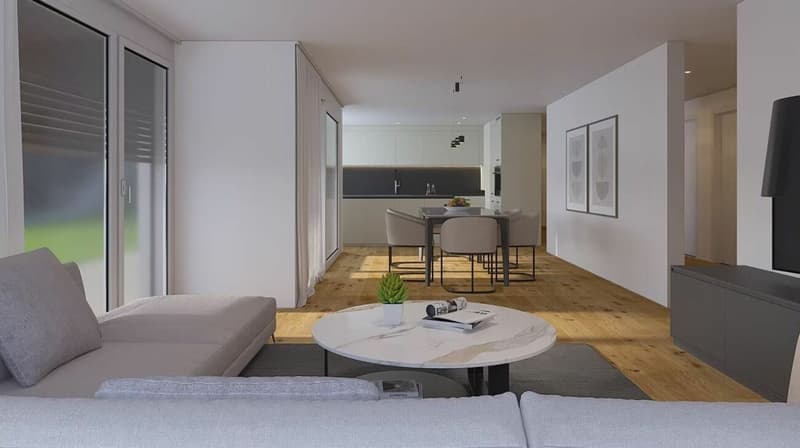 Attraktive 4.5-Zimmer-Neubauwohnung mit Balkon - MFH Klösterli, Brig (2)