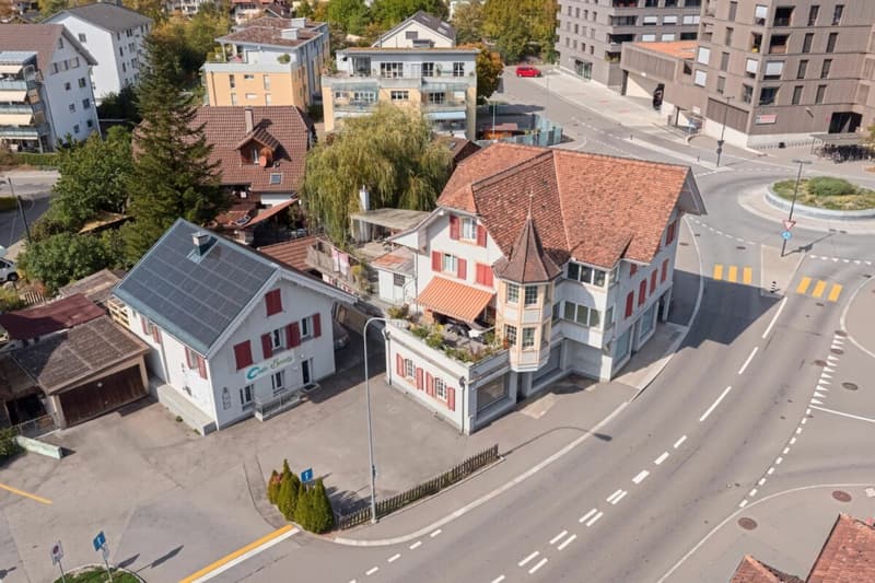 Zwei Wohn- und Geschäftshäuser mit 5 Wohnungen - Unterdorfstrasse 36 + 38, Steffisburg (1)