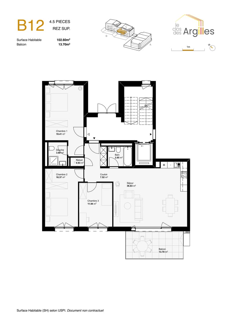 4.5 rooms with 37 m2 living room (3)