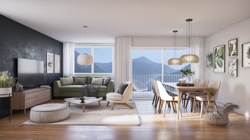 Perfekt für Paare und kleine Familien – moderne 3.5-Zimmer-Wohnung in Leuk (3)