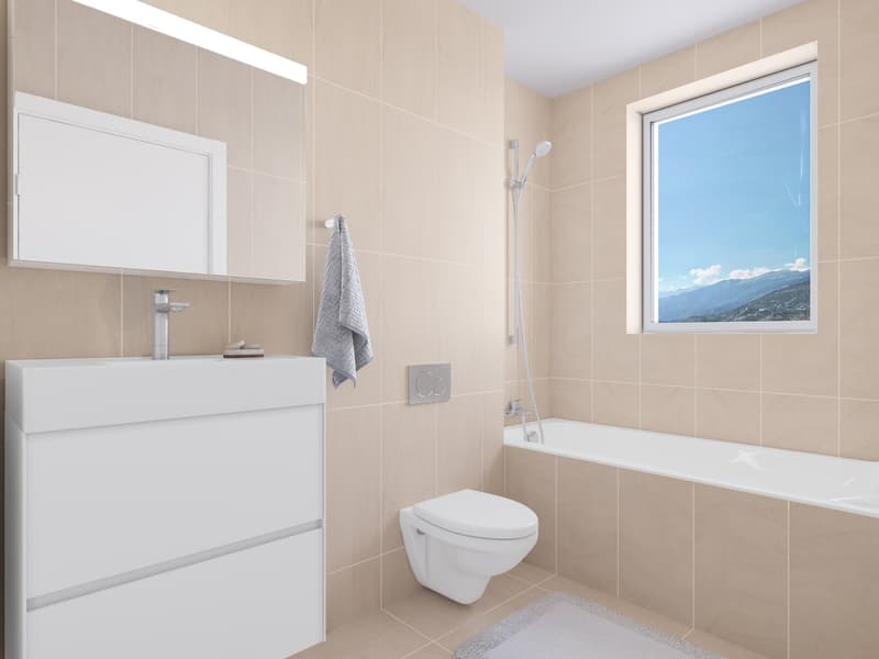 Perfekt für Paare und kleine Familien – moderne 3.5-Zimmer-Wohnung in Leuk (6)