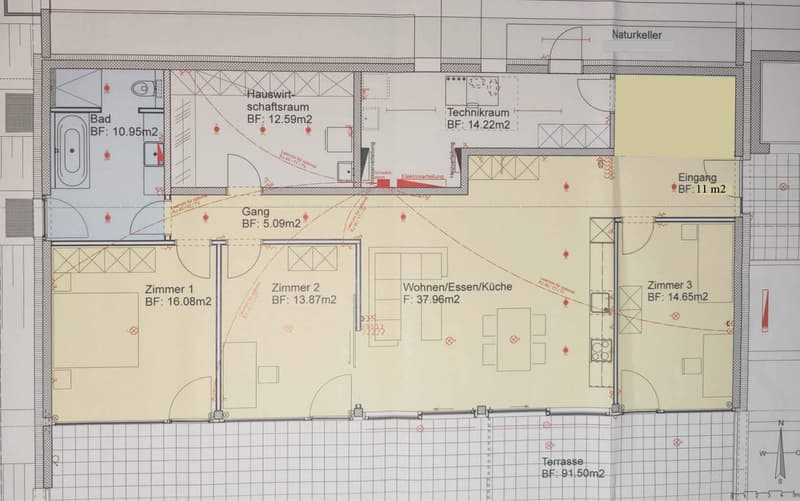 4½ ZI-WOHNUNG IN NUSSBAUMEN (AG), MÖBLIERT, TEMPORÄR (10)