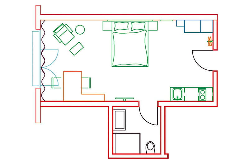 1½ ZI-WOHNUNG IN SIEBNEN (SZ), MÖBLIERT (6)