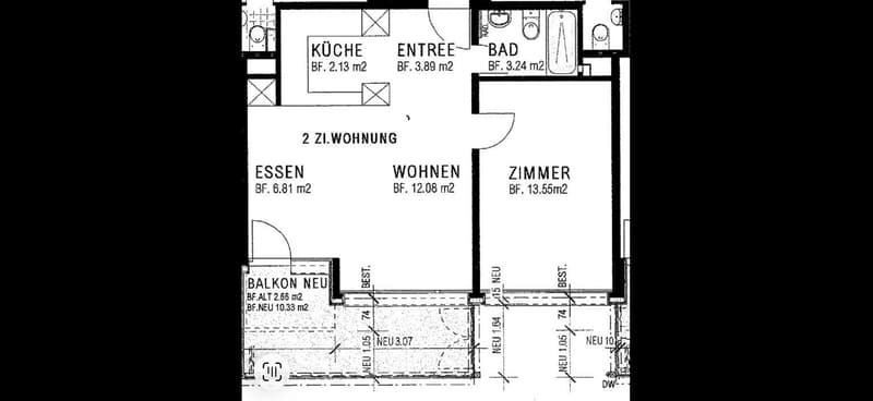 2½ ZI-WOHNUNG IN EFFRETIKON (ZH), MÖBLIERT, TEMPORÄR (7)