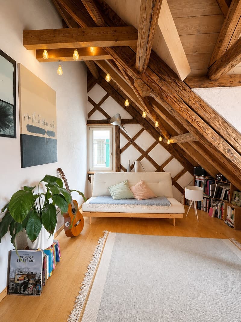 1½ ZIMMER-DACHWOHNUNG IN SCHMERIKON (SG), MÖBLIERT, TEMPORÄR (1)