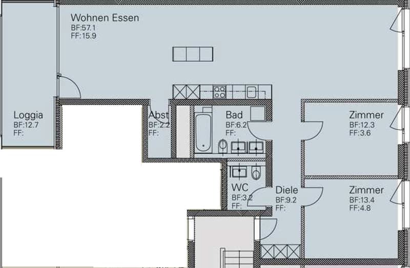 3½ ZI-WOHNUNG IN SCHLIEREN (ZH), MÖBLIERT, TEMPORÄR (12)