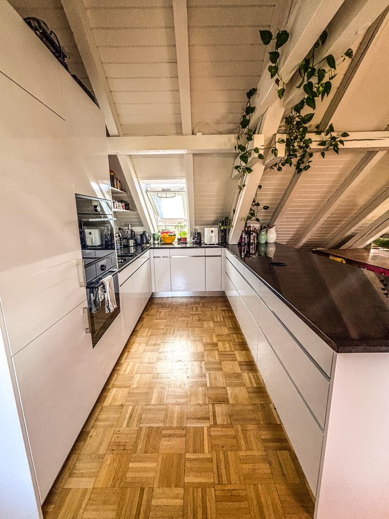 3½ ZIMMER-ATTIKAWOHNUNG IN ZÜRICH - KREIS 3 WIEDIKON, MÖBLIERT, TEMPOR (4)