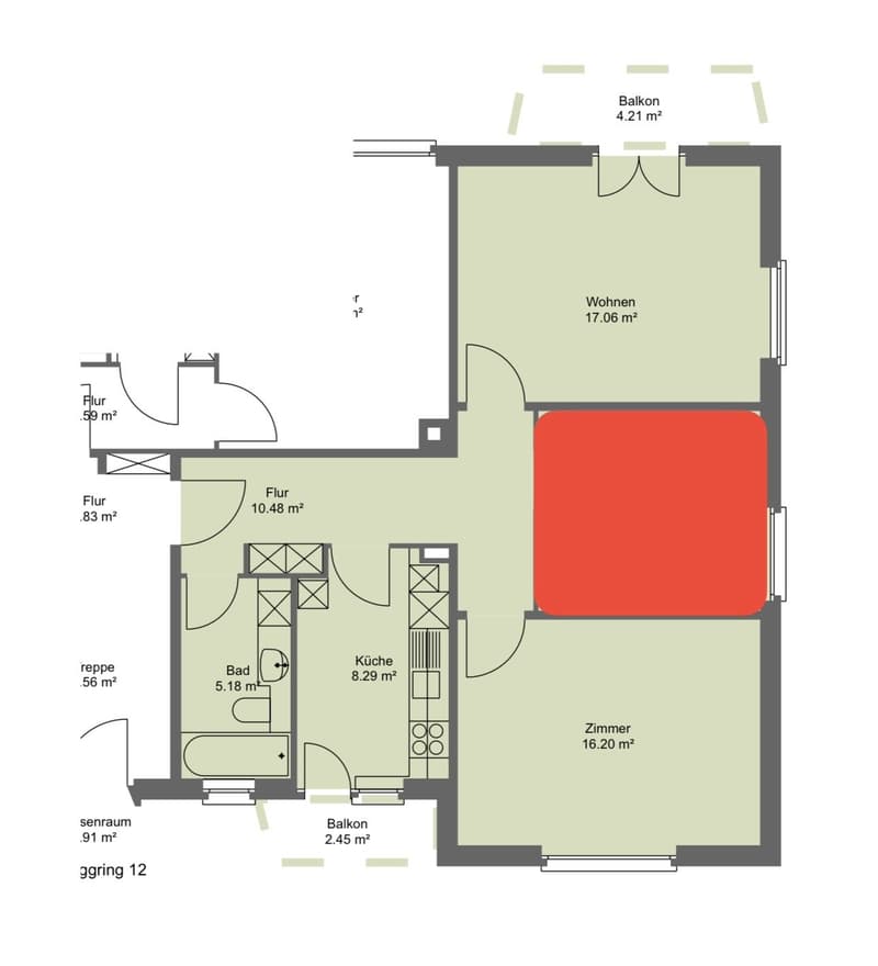 2½ ZI-WOHNUNG IN LUZERN, MÖBLIERT, TEMPORÄR (7)