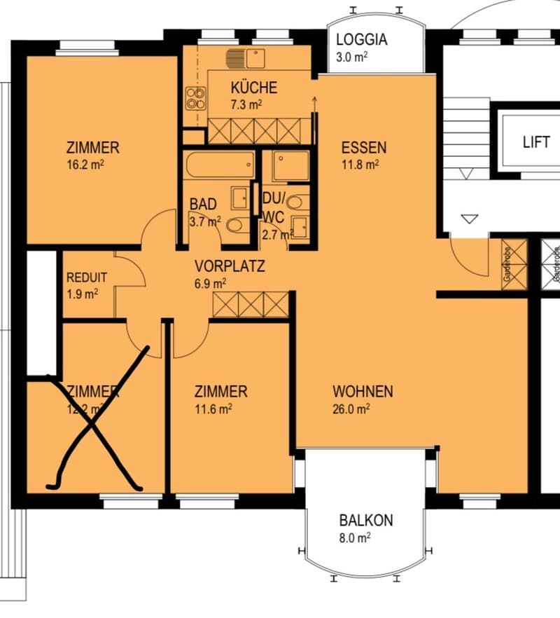3½ ZI-WOHNUNG IN LUZERN, MÖBLIERT, TEMPORÄR (9)