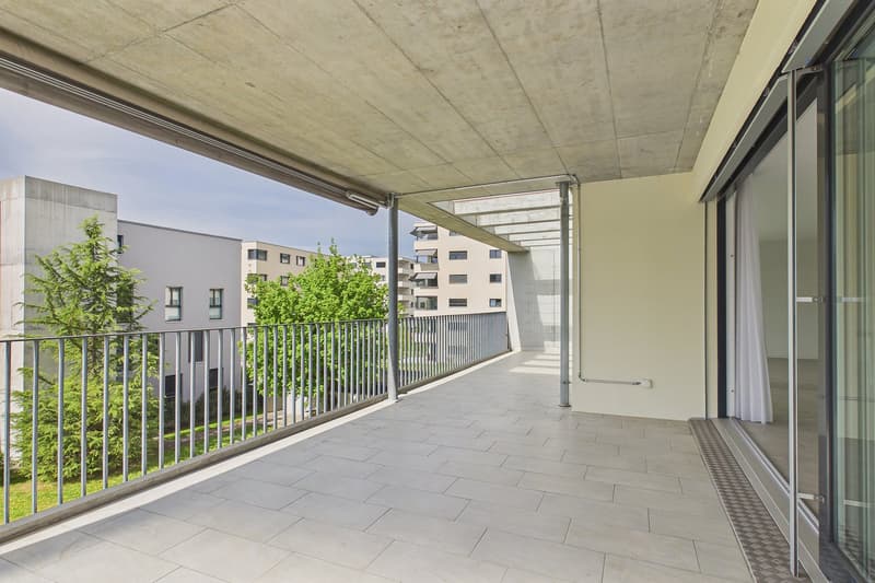 Spacious living with sun balcony in the heart of Lyss (8)