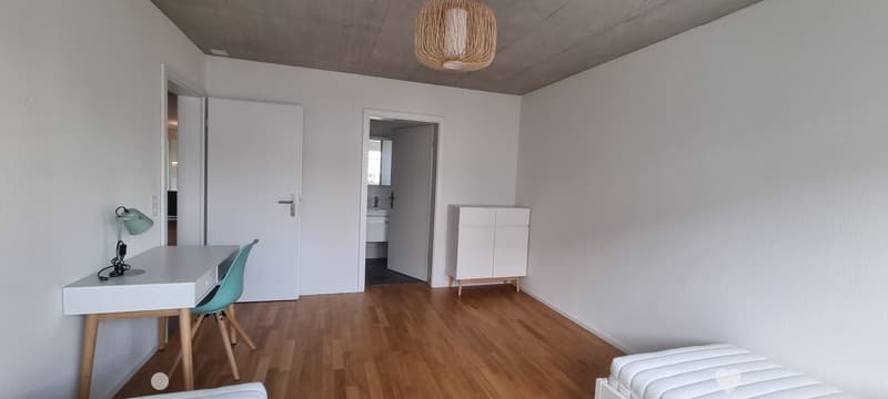 möbliertes WG-Zimmer mit eigenem Bad / chambre meublée en colocation avec salle de bain privée (1)