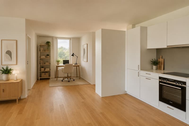 Appartement en duplex attractif de 2,5 pièces avec balcon - n° 2.2 (3)