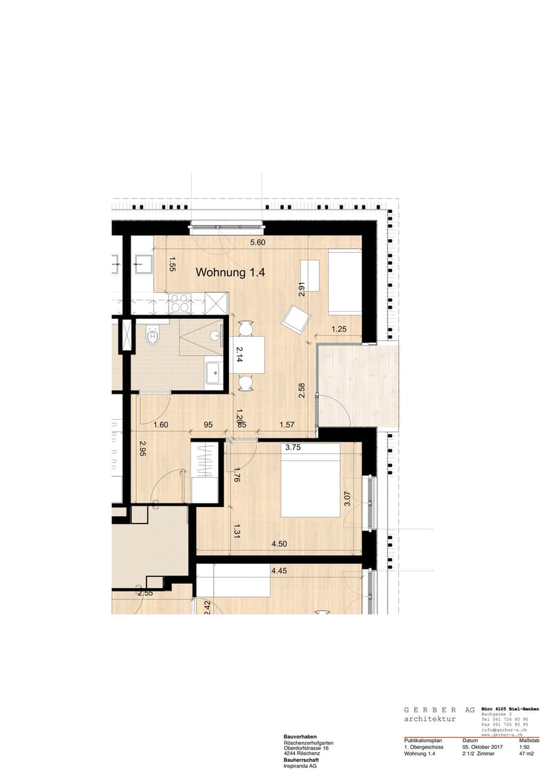 Appartement moderne 2.5 pièces avec balcon - N° 1.4 (8)