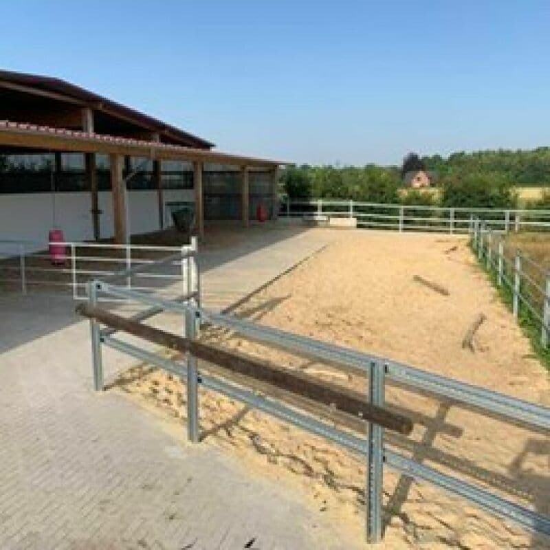 Reitsportimmobilie mit Wohnung/Einzelzimmer und Reitalle (1)