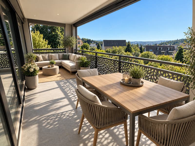 Balkon Wohnenzimmer